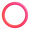 hollow red circle